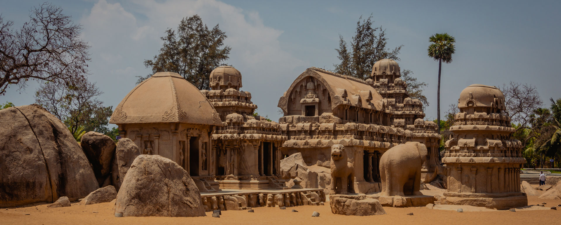 Unesco cultural Heritage site in Mahabalipuram